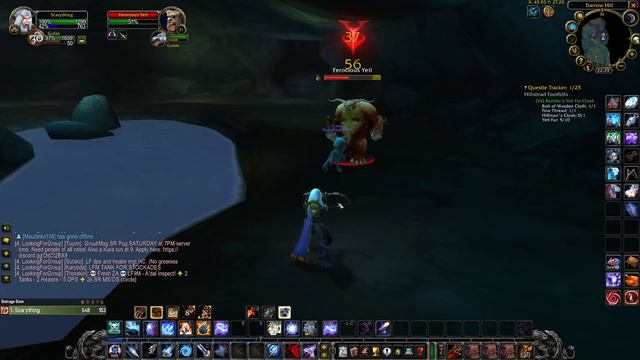 Bartolo's Yeti Fur Cloak (WOW Classic Quest)