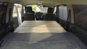 Складной спальник в УАЗ Патриот.