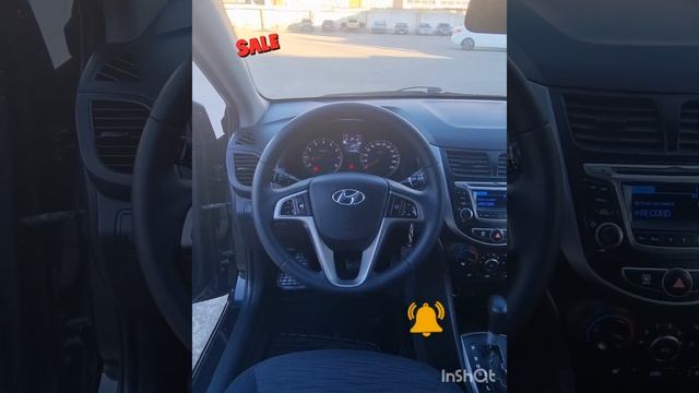 @HYUNDAI SOLARIS, черный седан, 2015 г, пробег 117 000 км. 1,4 А/T (107 л.с.), бензин, три владельц смотреть онлайн