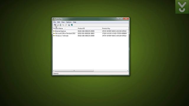 ProduKey - Save The Product ID Of Your Installed Applications - Download Video Previews