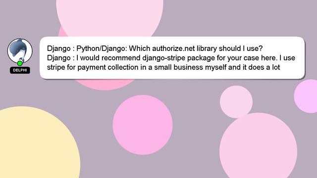 Django : Python/Django: Which authorize.net library should I use? смотреть онлайн