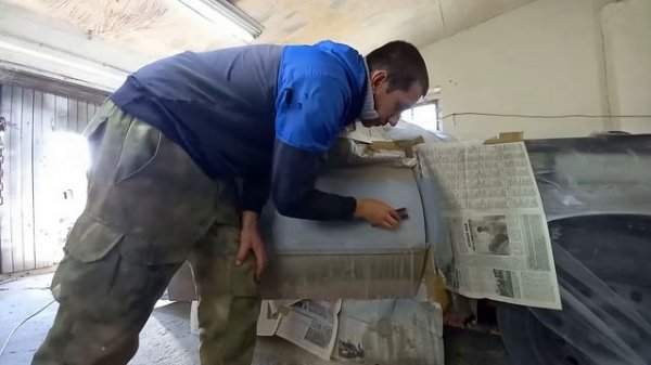 Нексия не большой ремонт крыла и двери