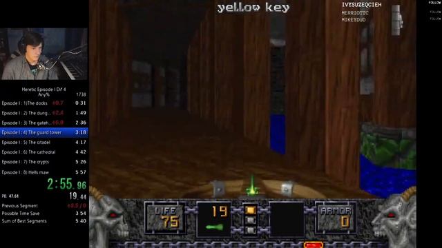 Скоростное прохождение на игру Heretic SotSR на сложности Smite-Meister Эпизод 1 за 5:51 смотреть онлайн