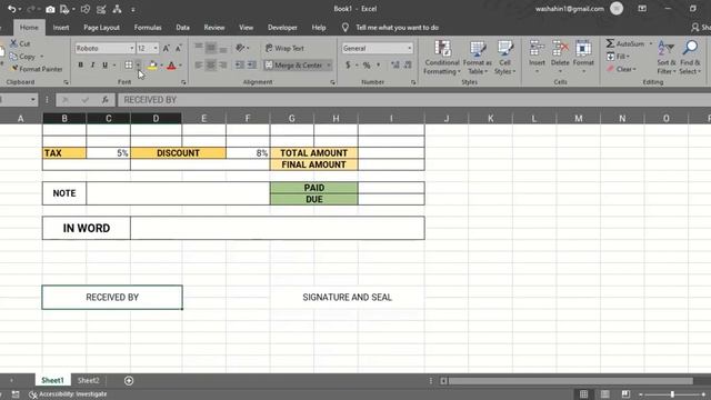 How to Make a Modern Invoice in Excel 2023 | Excel Tutorial 2023 | Learn with Shahin #excel #invoic смотреть онлайн