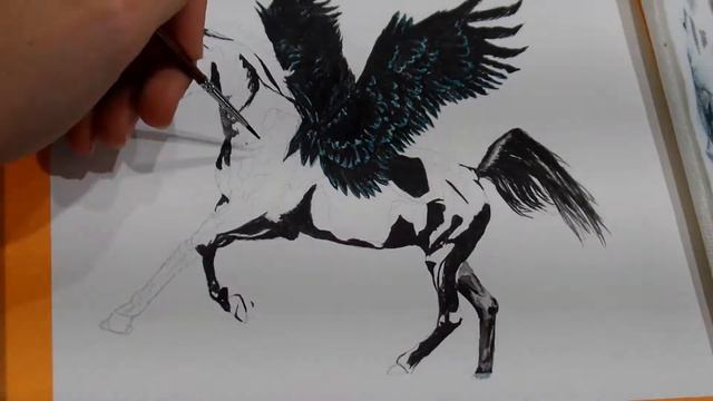 Pegasus Speed-paint Watercolor