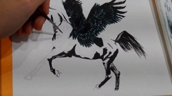Pegasus Speed-paint Watercolor