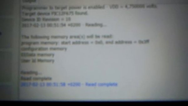 Считывание прошивки PIC микроконтроллера через PICkit 3