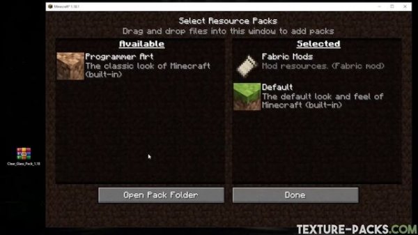 Clear Glass Texture Pack Download (Java & MCPE/Minecraft PE)
