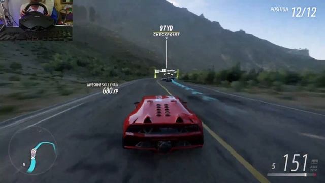 #forzahorizon5 / steering wheel ThrustMASTER F430/ DRIVE DRIVE DRIVE.... смотреть онлайн