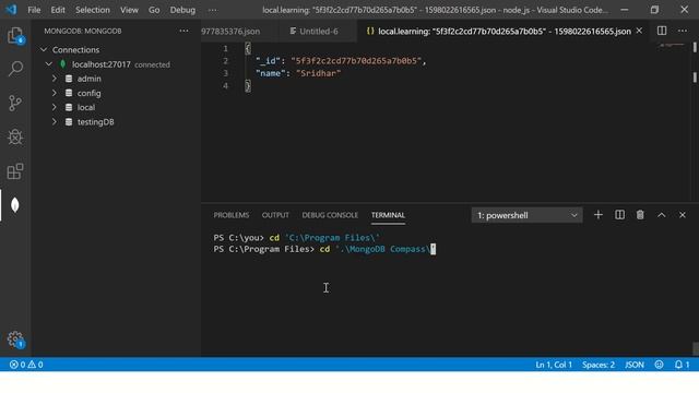 MongoDB Tutorial For Beginners #5 - Visual Studio Code MongoDB Extension смотреть онлайн