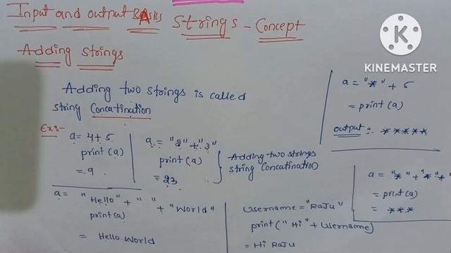 Python, Strings, String conatination, example programs in telugu смотреть онлайн