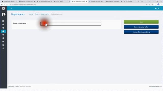 WEB DESIGN USING PYTHON AND DJANGO WITH MYSQL DATABASE episode 5 (jazzmin Admin Panel template) смотреть онлайн