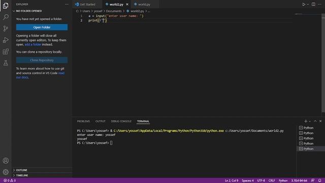 الحلقة #6 من لغة python نتعلم فيها Python User Input смотреть онлайн