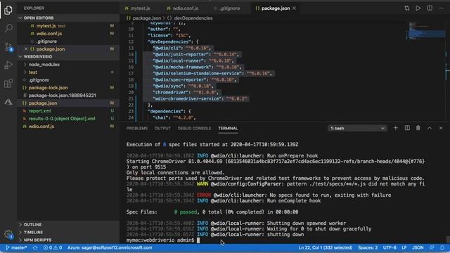How to execute selenium tests in webdriver io | Selenium in JavaScript смотреть онлайн