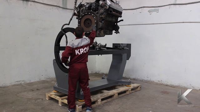 Стенд для сборки разборки дизельных двигателей Р776Е смотреть онлайн