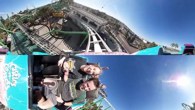 Desert Storm front seat 360° on-ride 4K POV Castles N' Coasters смотреть онлайн