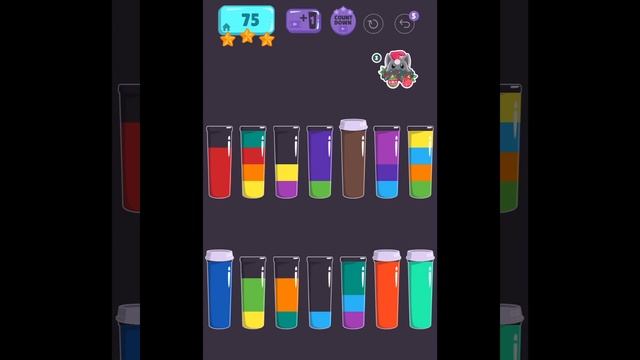 Cups - Water Sort Puzzle Level 75 ⭐️⭐️⭐️ смотреть онлайн