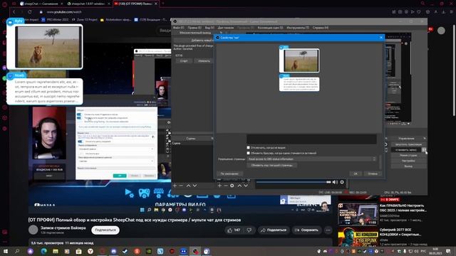 SheepChat как сделать одном монитор смотреть онлайн
