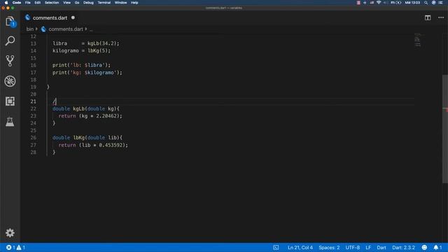 Curso Completo de Dart en Español [10] – Comentarios 1 linea, multilinea, documentación смотреть онлайн