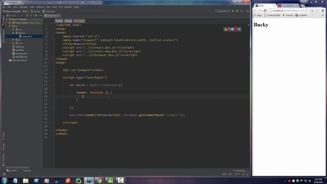 React JS Tutorials for Beginners - 3 - Components смотреть онлайн