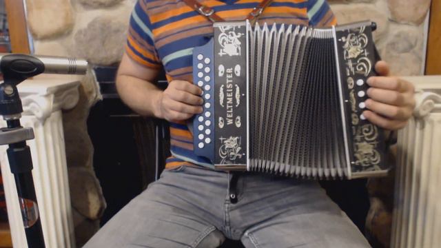 3144 - Black Weltmeister 86W Diatonic Button Accordion C F MM 21 8 $599 смотреть онлайн
