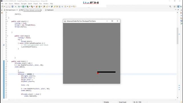 My First Own Developed Snake Game By Java смотреть онлайн