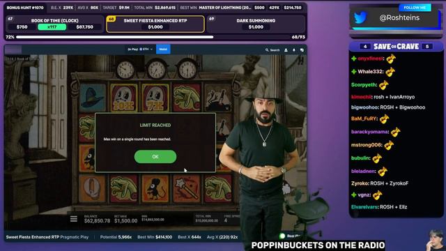 ROSHTEIN MAX WIN ON BOOK OF TIME!! смотреть онлайн
