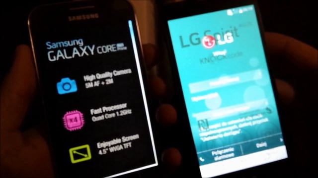 Samsung Galaxy Core Prime LTE vs LG Spirit - Comparision смотреть онлайн