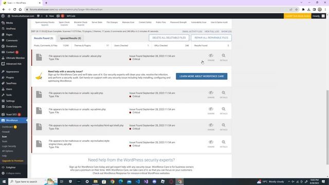 How does Wordfence Plugin help me to detect vulnerable files in WordPress? смотреть онлайн