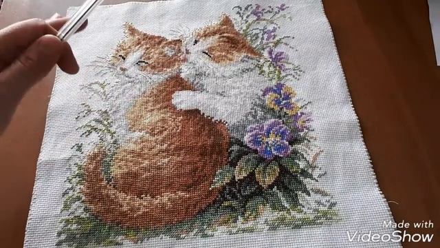 Нежная забота по схеме Чудесной иглы. Готовая работа. смотреть онлайн
