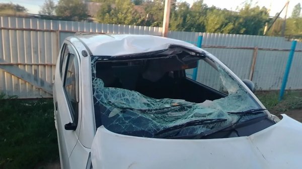 Удар фанерой и крышу под замену, Suzuki Alto.