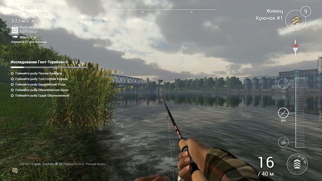 Fishing Planet: Канал Гент-Тернёзен - Молодая обыкновенная щука смотреть онлайн