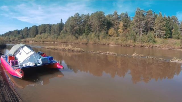 Сплав на моторном катамаране по Камскому водохранилищу. смотреть онлайн