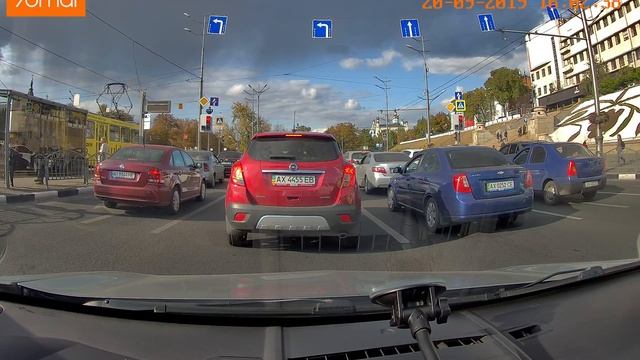 70mai Rearview Mirror Dash Cam - пример видео, когда зеркало с регистратором плохо закреплено смотреть онлайн