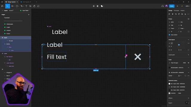Figma Tutorial: Building an input field Part 2 смотреть онлайн