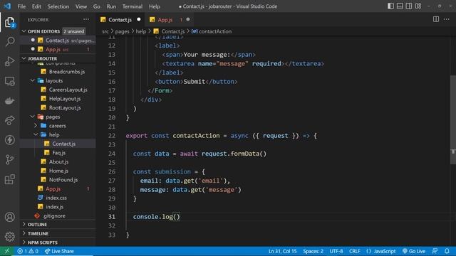 React Router In Depth #10 - Forms & Actions