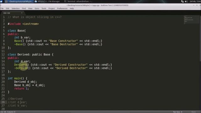 Object Slicing In C++ смотреть онлайн