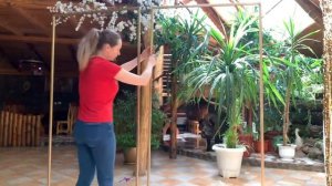 Жизнь декоратора! Как сделать фотозону на День рождение, натянуть баннер и гирлянду из шаров!