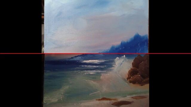 Алек Гросс. Этапы создания картины "Лунный свет" смотреть онлайн