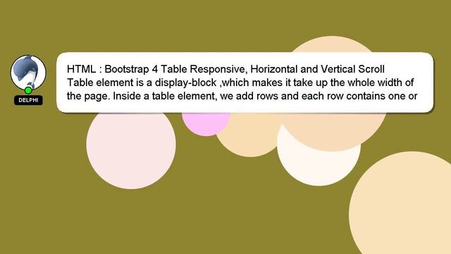 HTML : Bootstrap 4 Table Responsive, Horizontal and Vertical Scroll смотреть онлайн