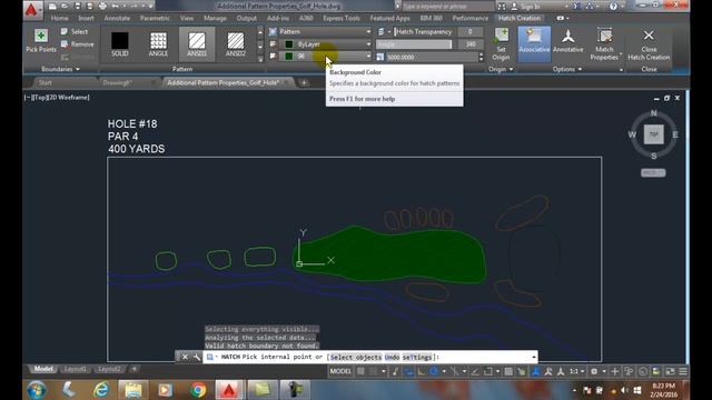 AutoCAD I 23-15 Additional Hatch Pattern Properties смотреть онлайн