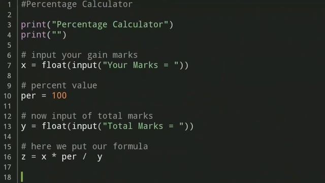 How to make Percentage Calculator with Python смотреть онлайн