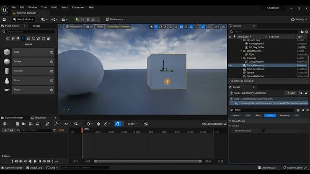 How to use Chaos Cache Manager in UE 5.0.3 with Sequencer Step by Step Real Easy! смотреть онлайн