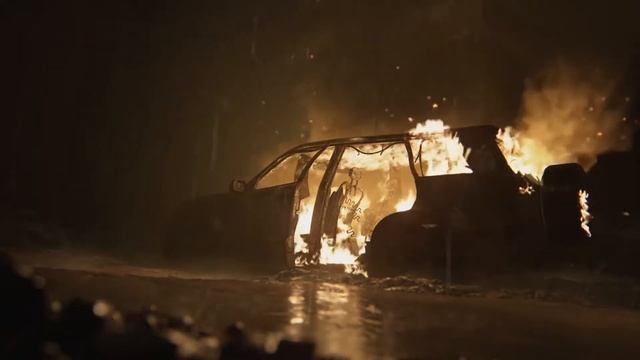 The Last Of Us Part 2 - Горящий автомобиль (Динамическая тема: Камин) смотреть онлайн