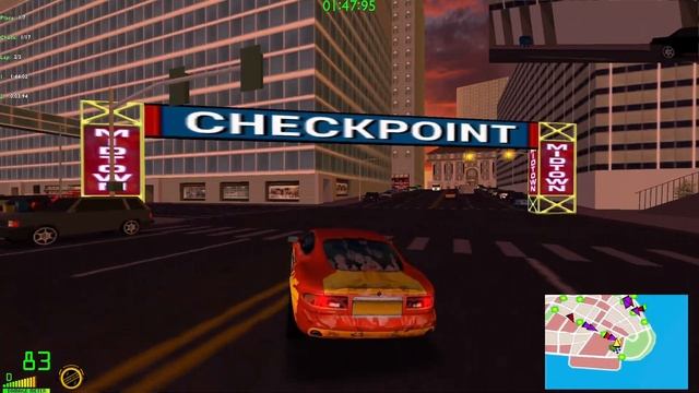 Midtown Madness 2 - Reverse step - New York City + Race Mod Circuit[Amateur] смотреть онлайн