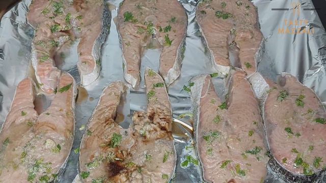 How to Prepare Oven Baked Salmon! Easy & Tasty Recipe смотреть онлайн