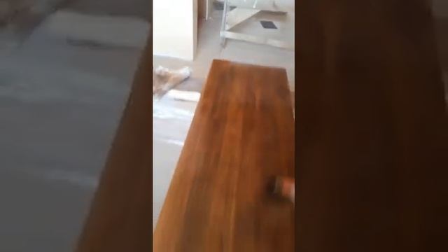 Красим ступени из бука. смотреть онлайн