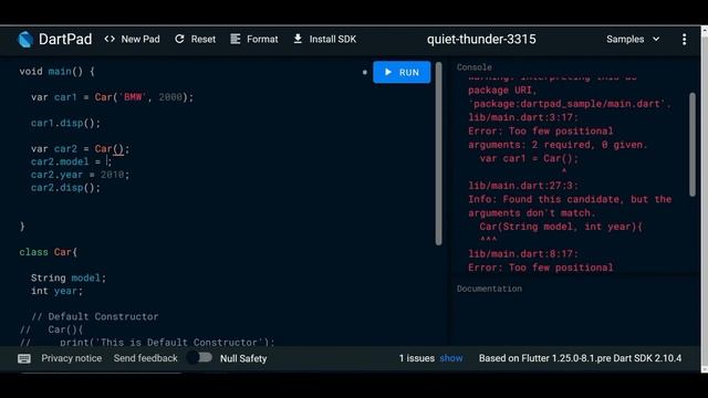 #21 Dart Programming Language : Default, Named and Parameterised Constructor - دارت بالعربي смотреть онлайн