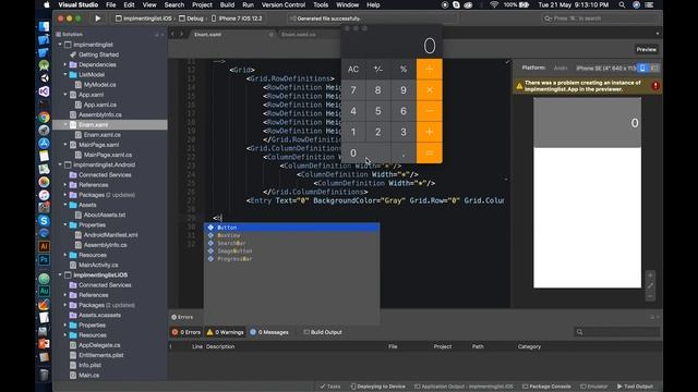 Xamarin Forms Series | Grid layout | Lesson 6 | Enam ajmal смотреть онлайн