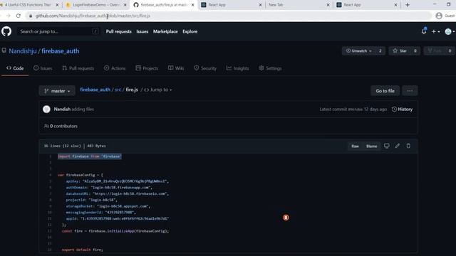 Learn Firebase with React JS - with Real Example смотреть онлайн